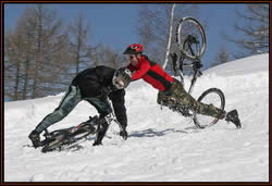 13/03/2010 Rubiana (TO), colle del Lys. Dual slalom su neve in mtb